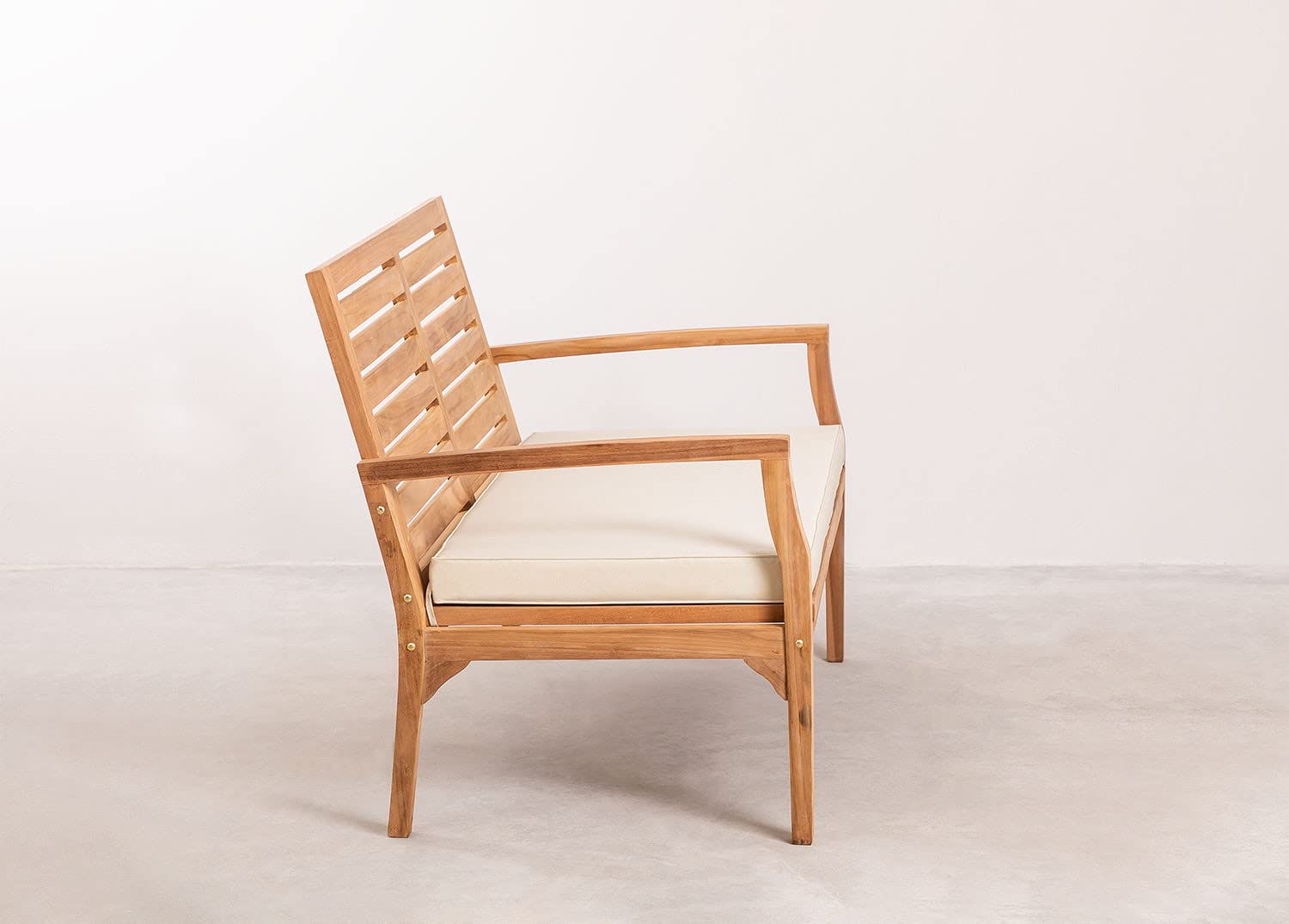 Sklum Adira divano 2 posti in teak 128 cm