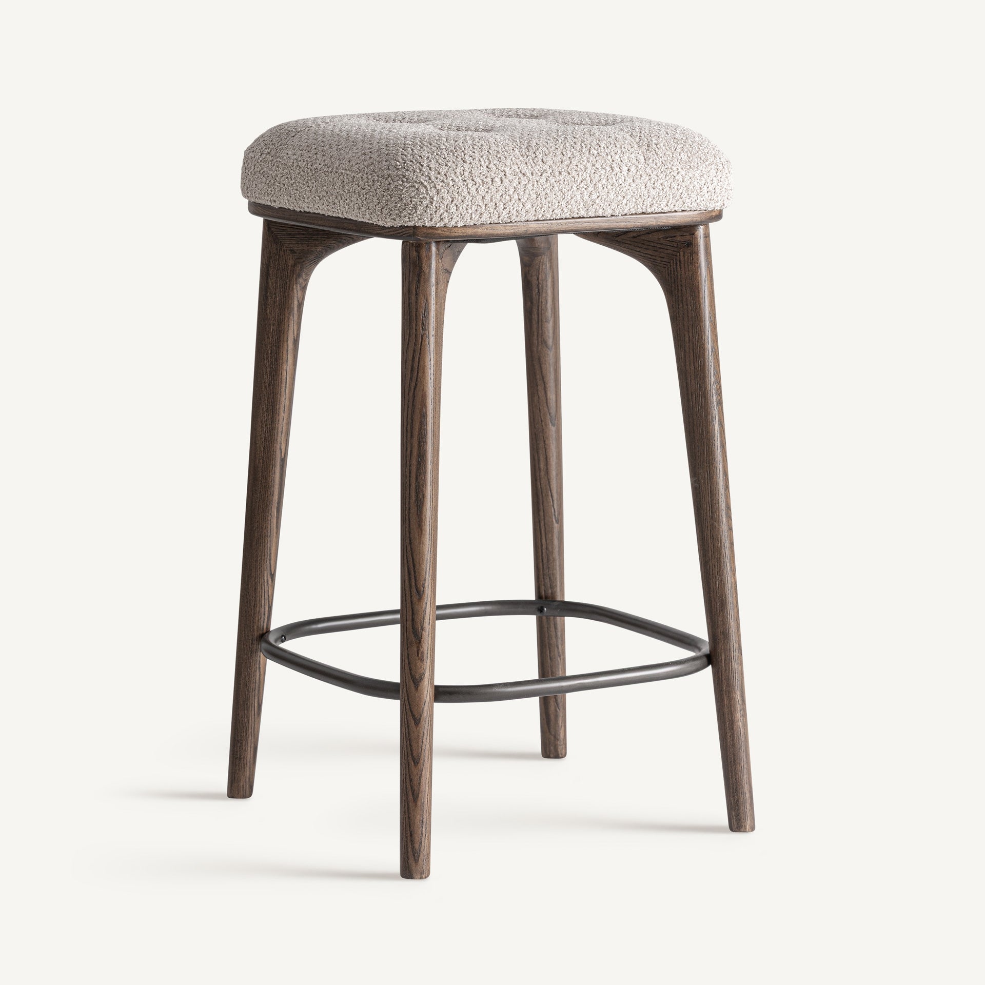 Bambua Zemst sgabello da cucina frassino bouclé