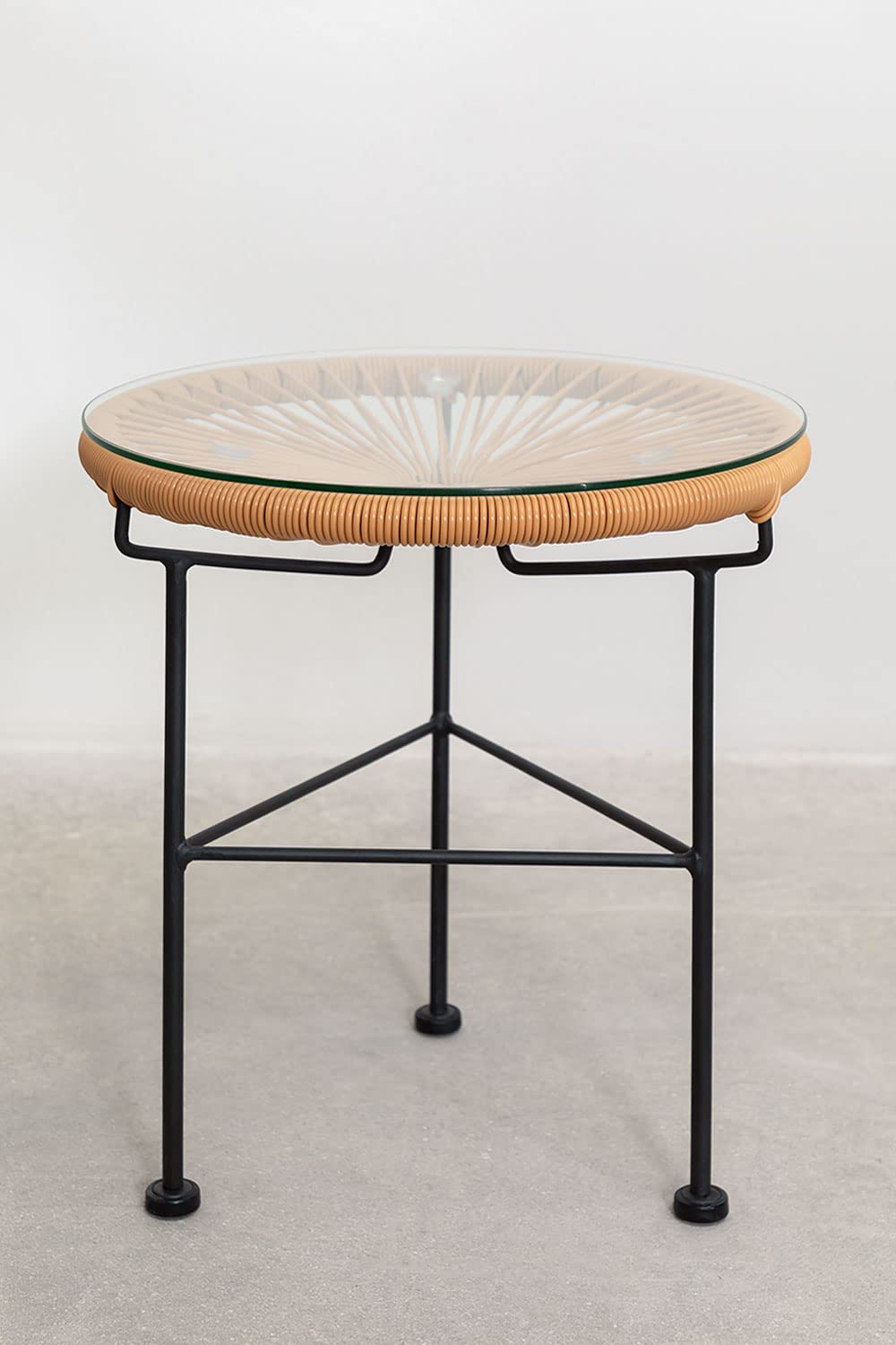 Sklum Acapulco tavolino rotondo marrone cioccolato Ø44