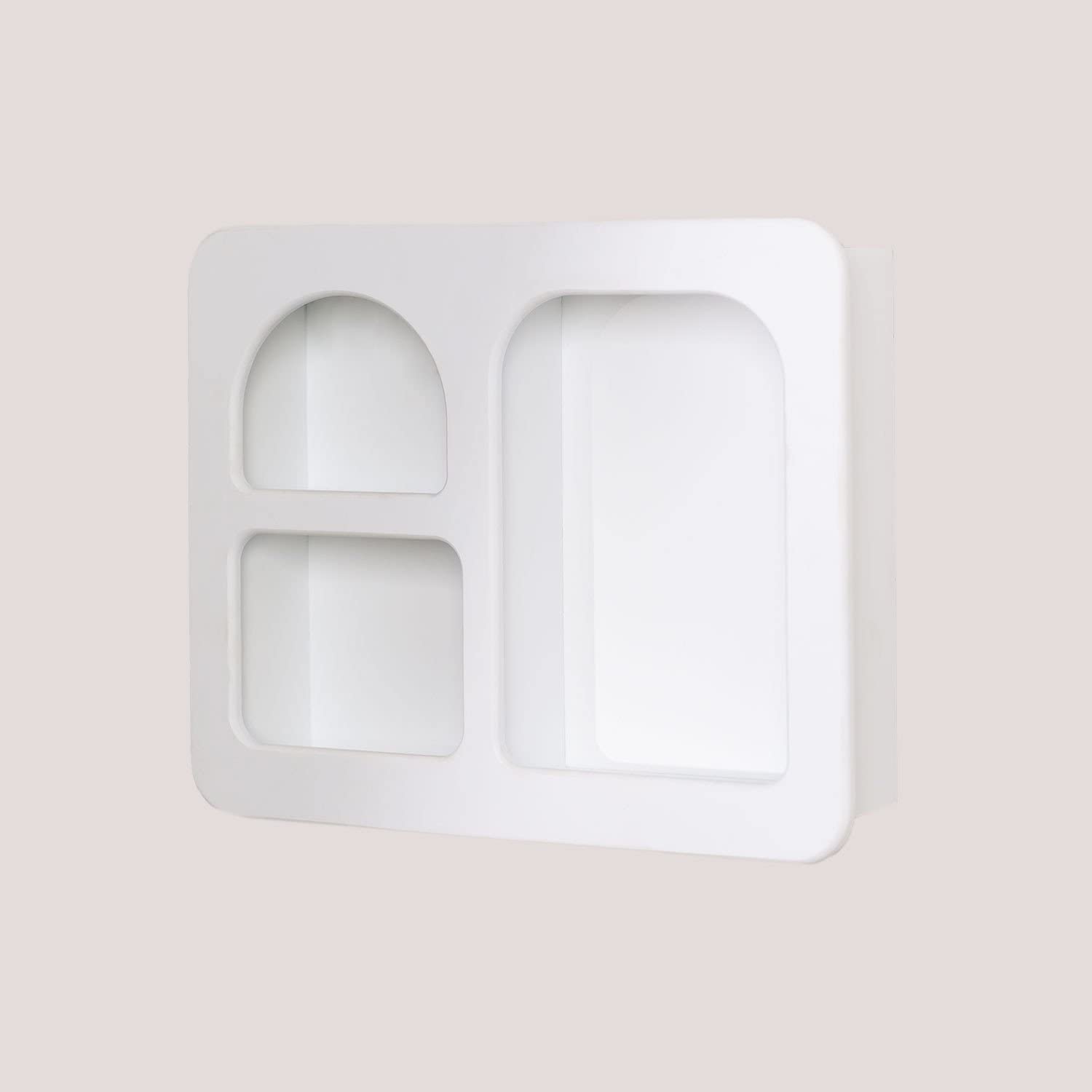 Sklum Edna scaffale a parete in MDF bianco antico