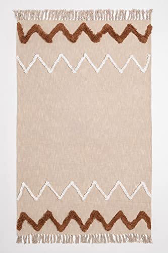 Sklum Esmolyan coperta in cotone 194x108 cm con frange