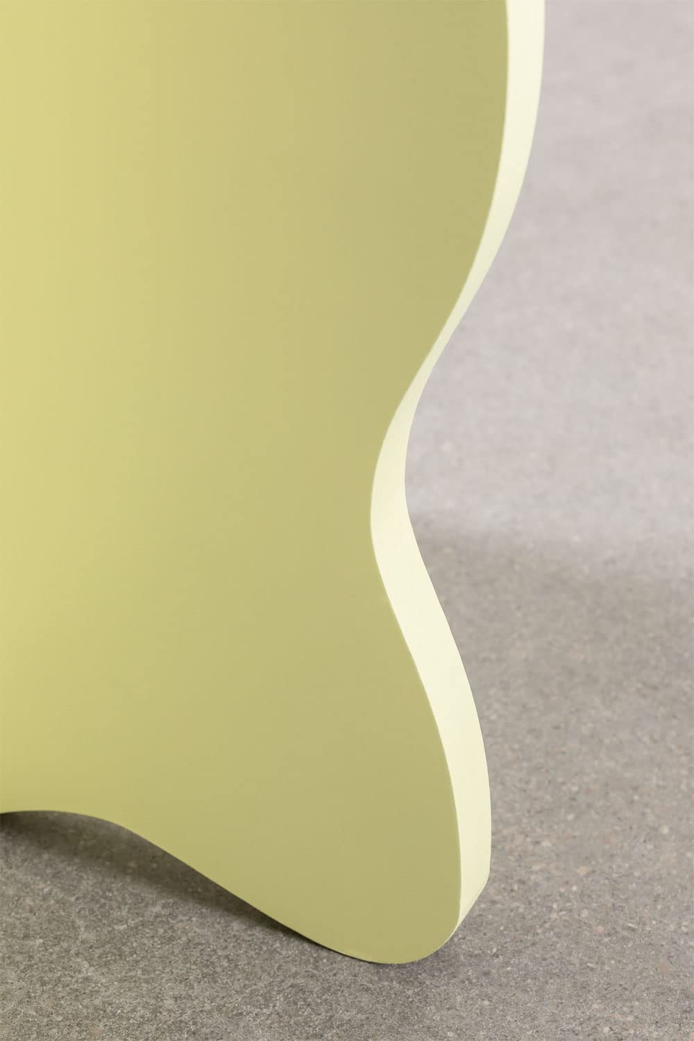 Sklum Olinka Comodino Giallo Lima 35x35 cm MDF Curvo