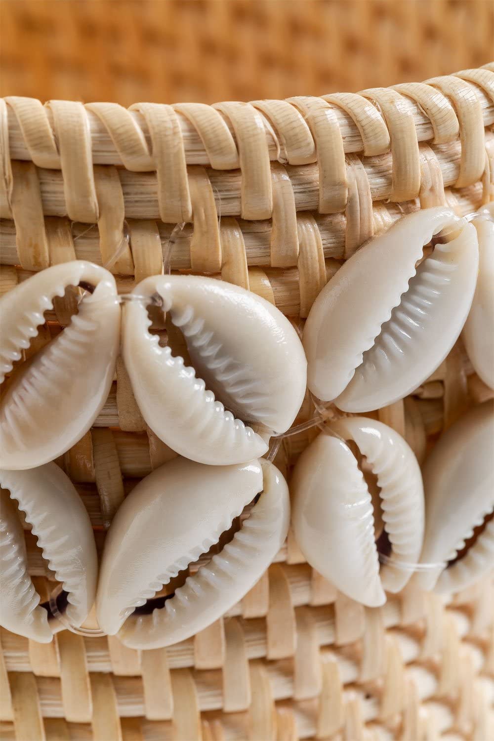 Sklum Ytilus set 2 cestini rattan naturale conchiglie