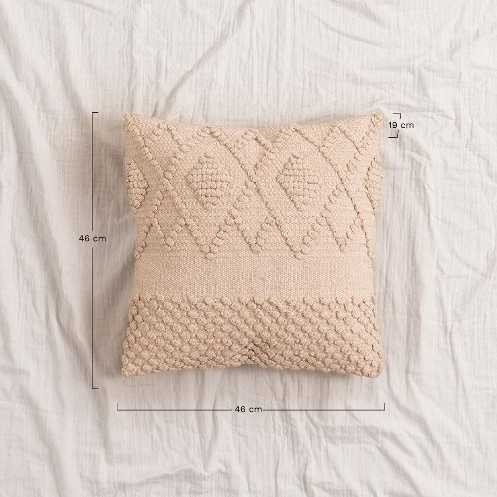 Sklum Gubby cuscino quadrato cotone 50x50 beige lino