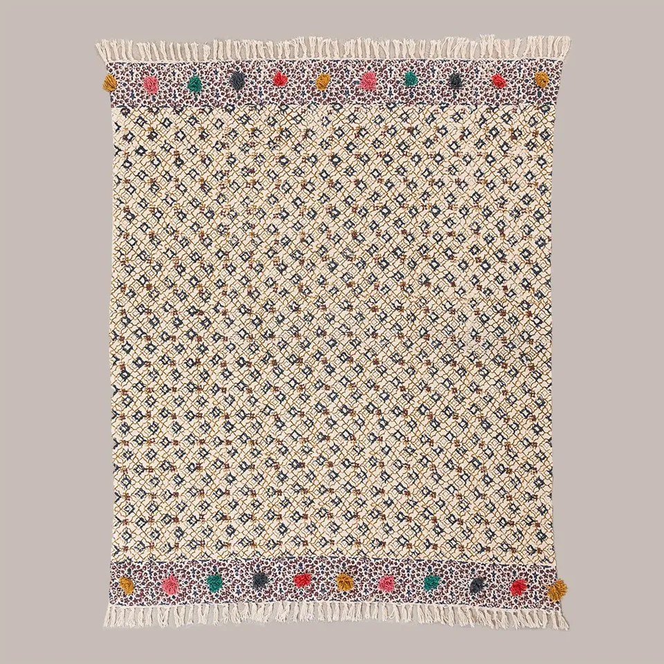 Sklum Tenesi coperta plaid in cotone 140x151 cm