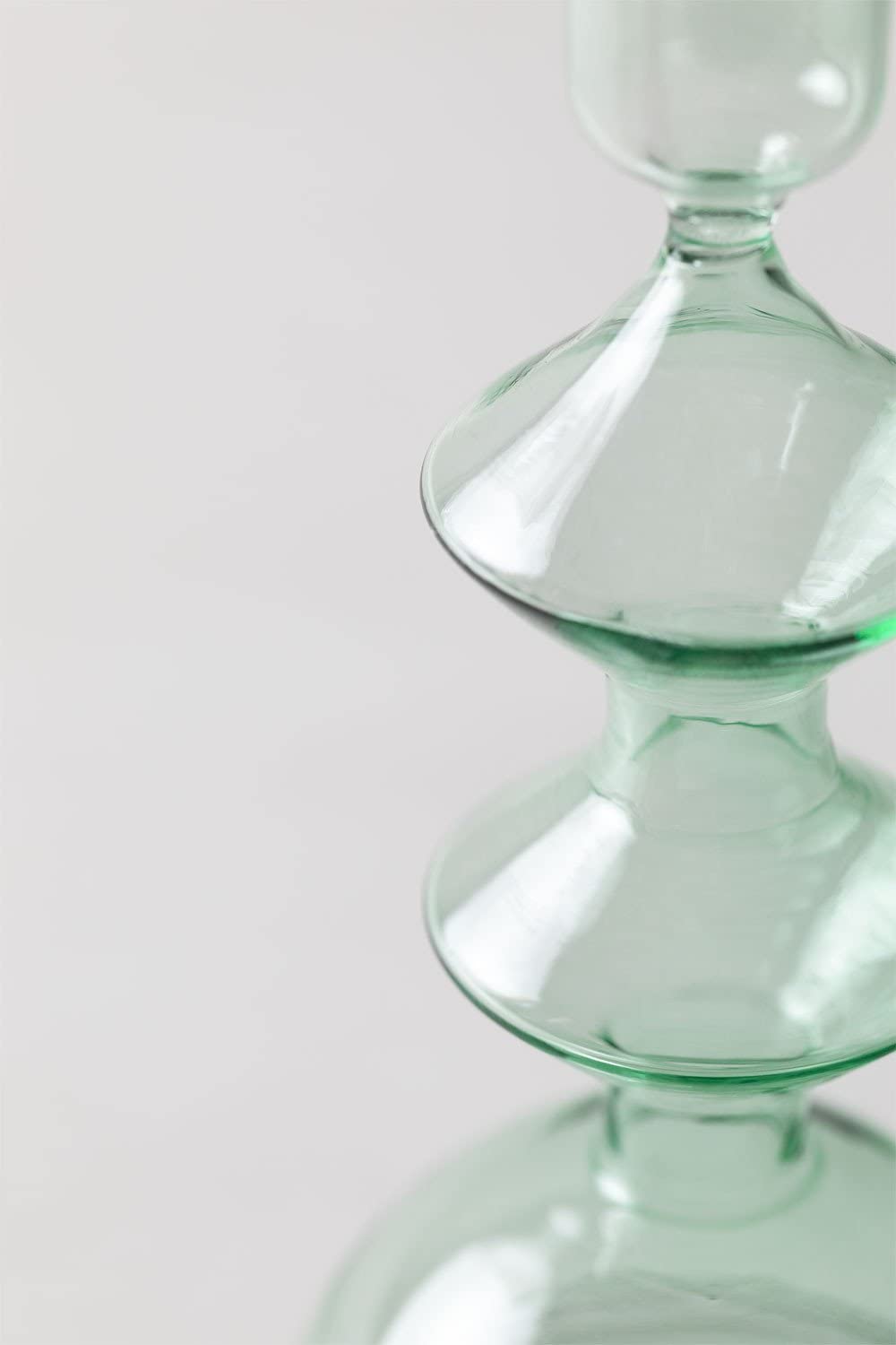 Sklum Nalyna set 3 candelabri in vetro geometrico