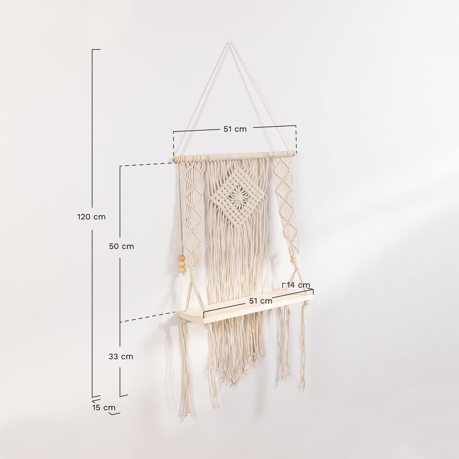 Sklum Luad arazzo con mensola cotone natural