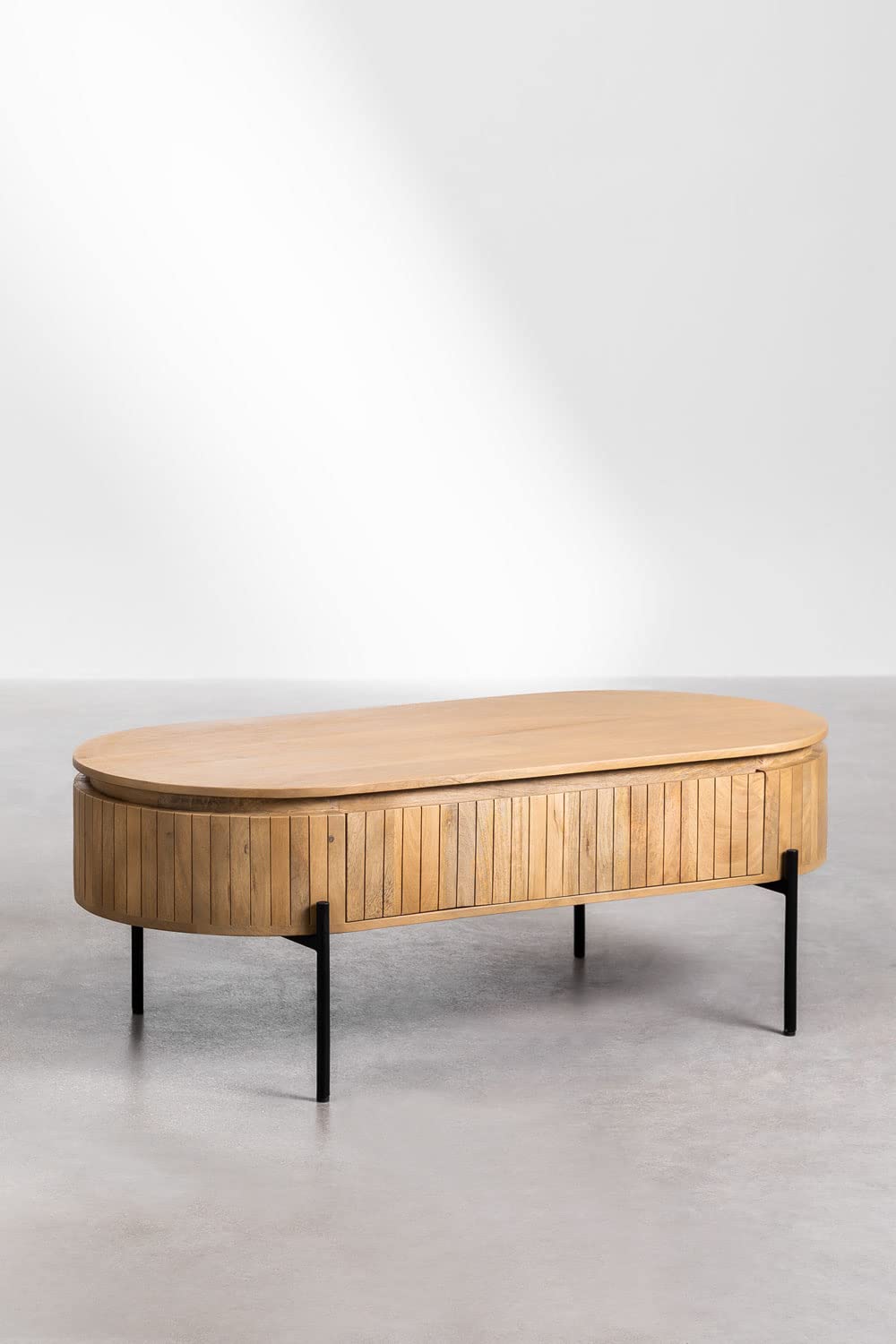 Sklum Analis Tavolino Salotto Legno Mango 129 cm Naturale