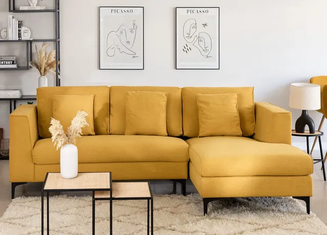 Sklum Akimi divano chaise longue 3 posti in tessuto