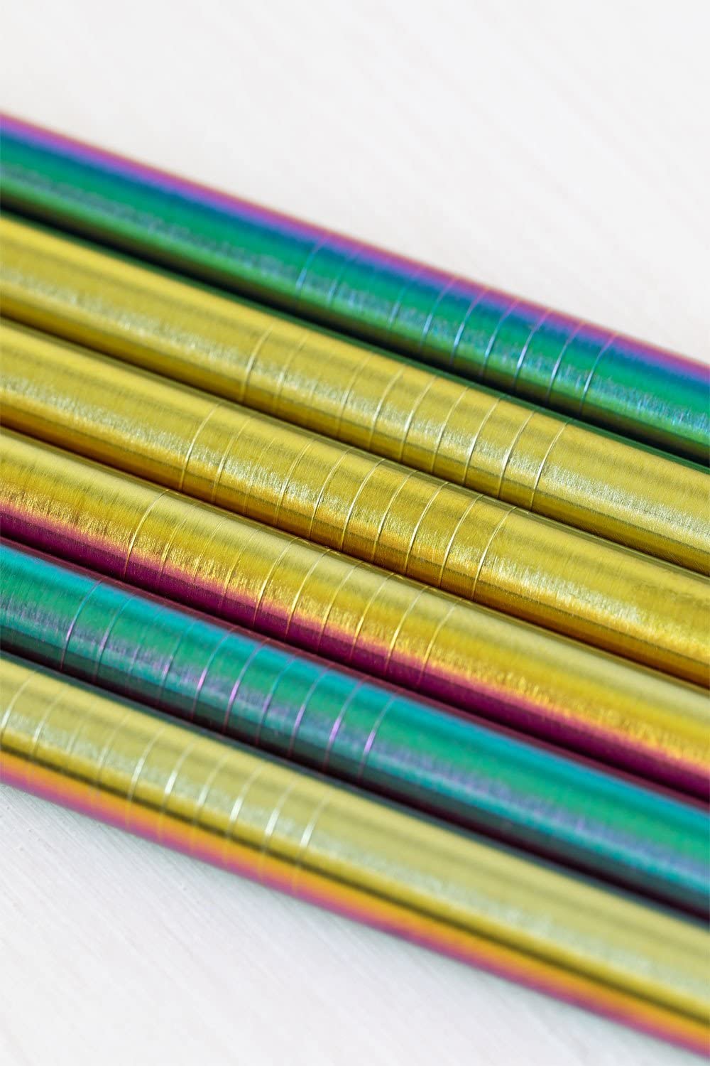 Sklum Sthar cannucce acciaio 6 pezzi iridescenti opache