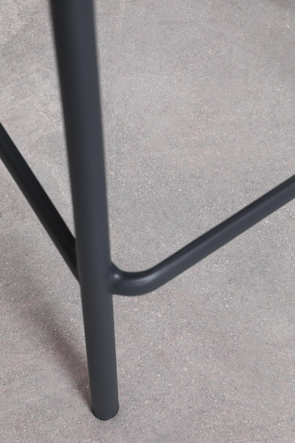Sklum Wendell sgabello alto giardino grigio antracite 77 cm