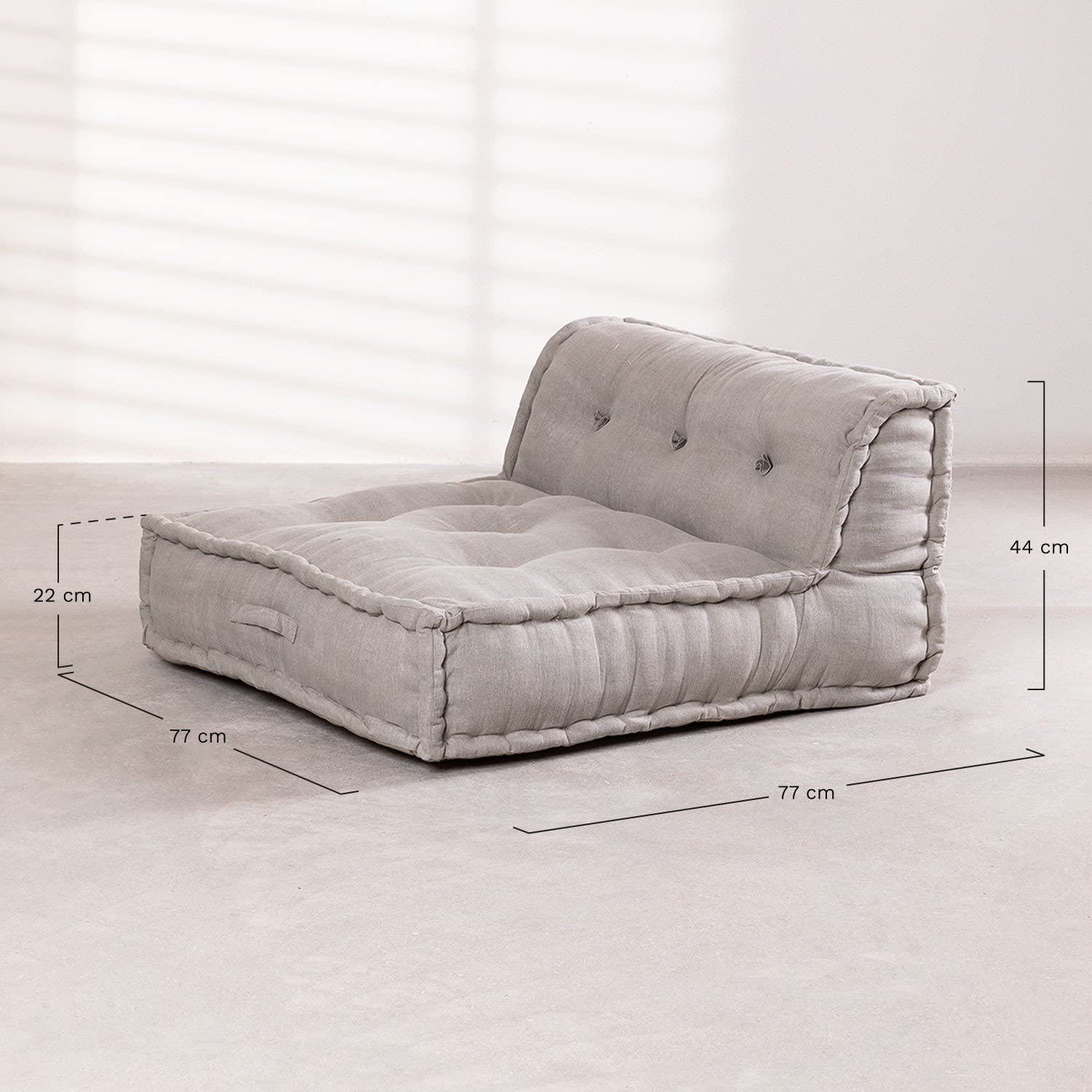 Sklum Dhel Boho Modulo Divano in Cotone Marrone Moka