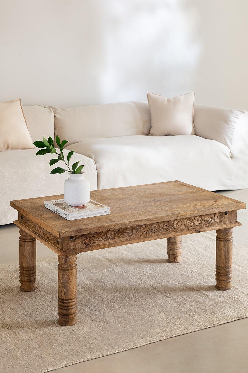 Sklum Taraz tavolino in legno di mango 100x60 cm