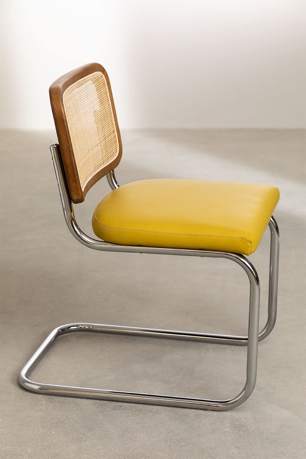 Sklum Tento sedia da pranzo vintage similpelle olmo