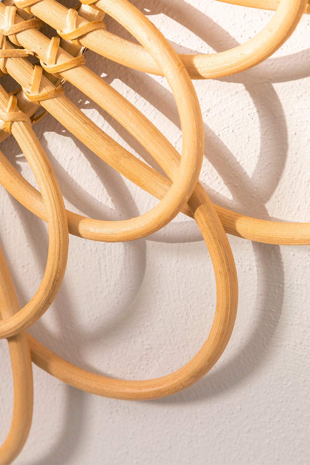 Sklum Krayo Specchio Rotondo in Rattan 60 cm Naturale