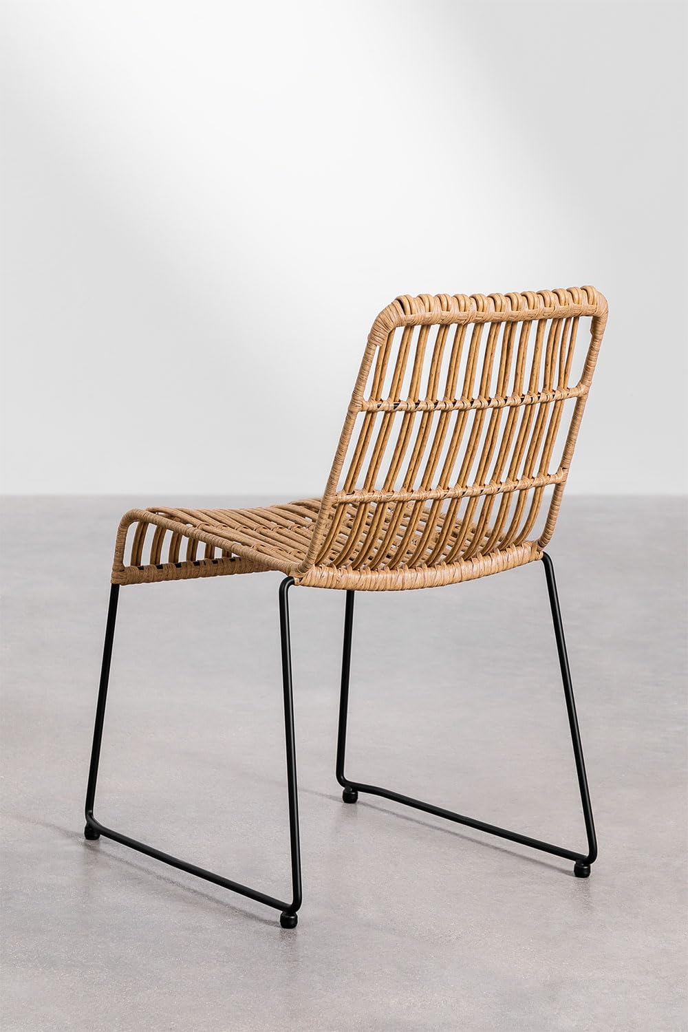 Sklum Aroa Set 4 Sedie Giardino Rattan PE Impilabili