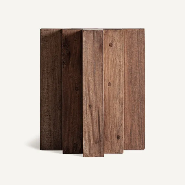 Bambua Brutalist Tavolino in Legno Sal