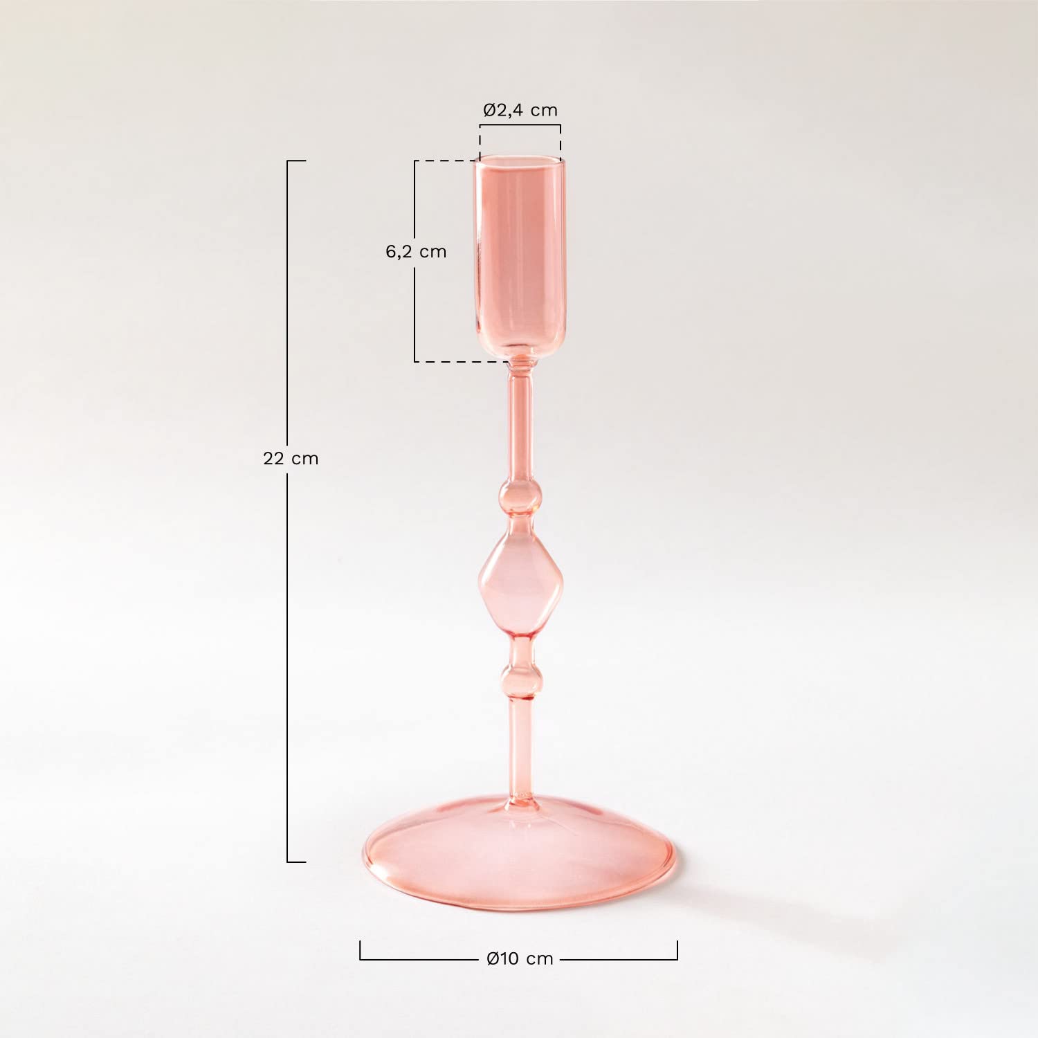 Sklum Osani portacandele vetro 22 cm