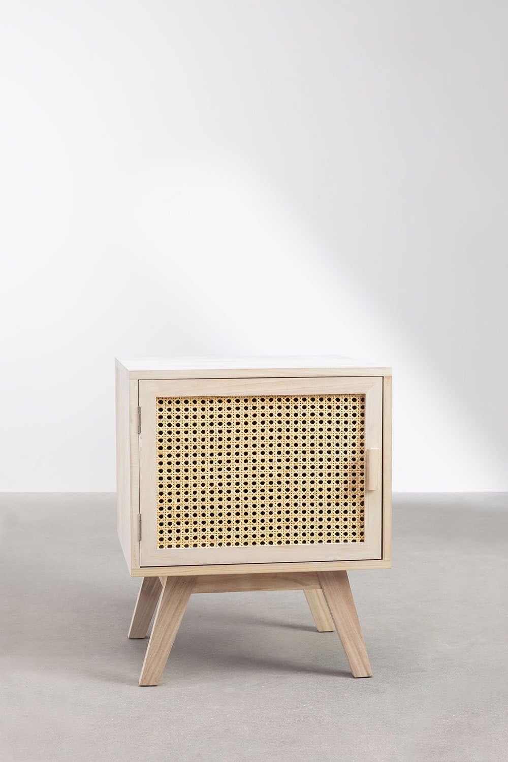 Sklum Ralik Design comodino legno naturale rattan