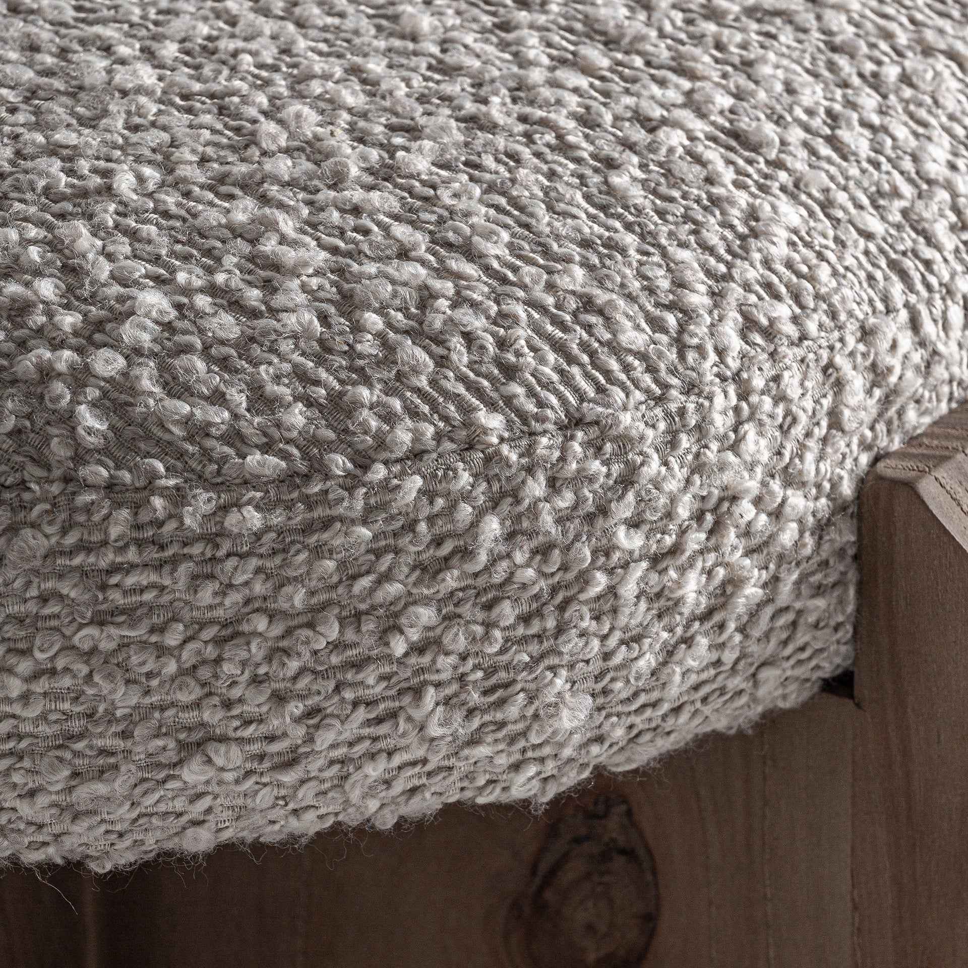 Bambua Jacquard panca da letto legno beige