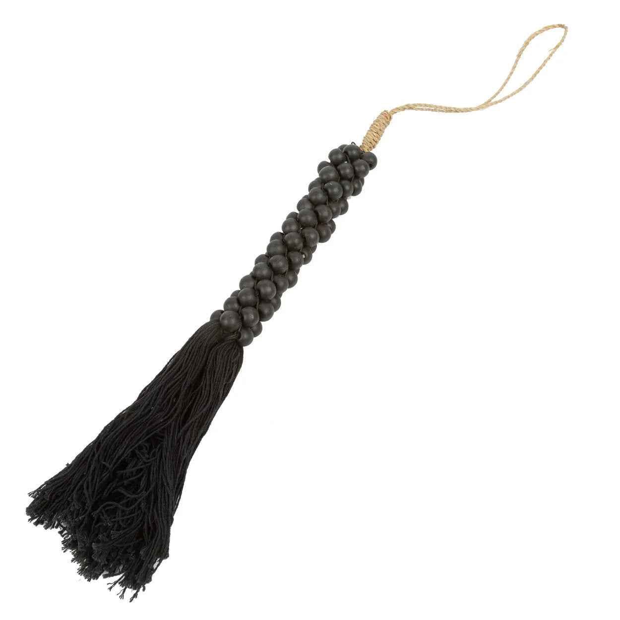 Bambua Wooden Beads nappa nera legno cotone