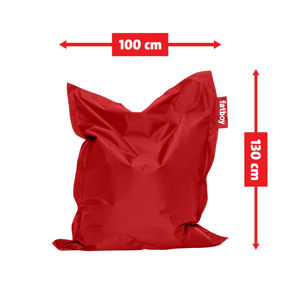 Fatboy Original poltrona sacco rossa impermeabile