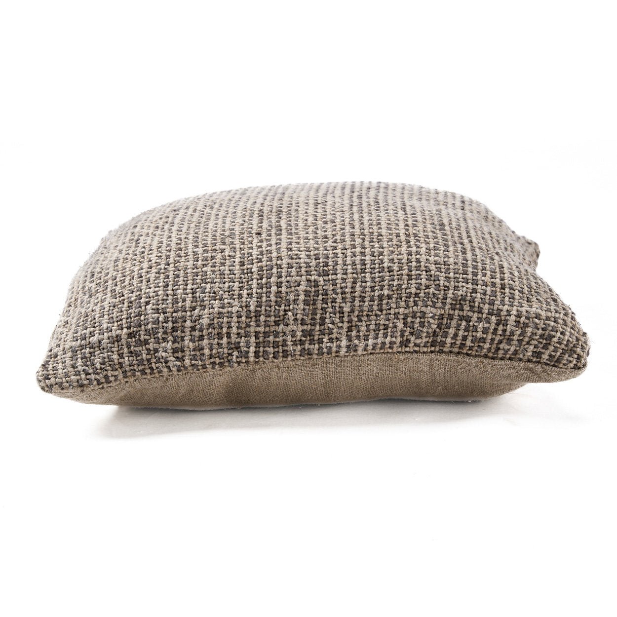 Bambua Linen Grain federa cuscino Natural Black lino