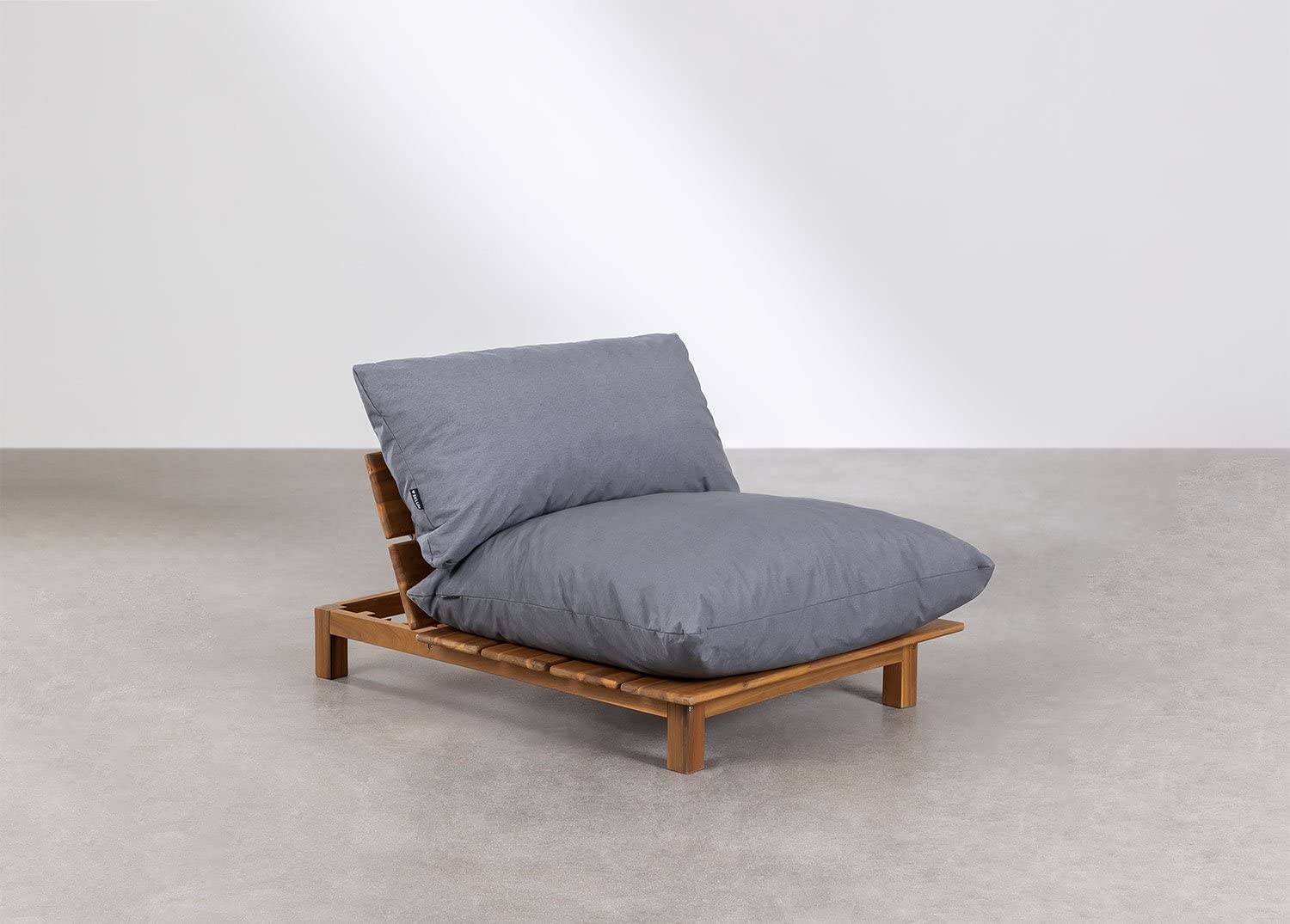 Sklum Brina set giardino 3 pezzi divano reclinabile acacia