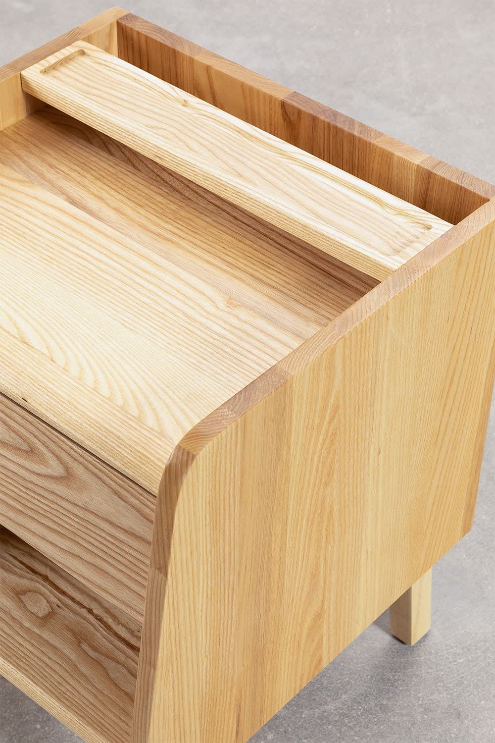 Sklum Amde comodino legno naturale 42 cm frassino