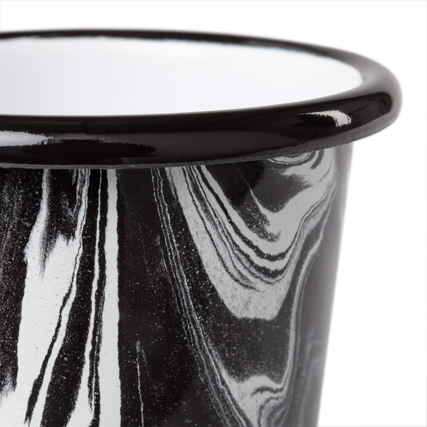 Sklum Mahr by Bornn vaso nero Ø8,5 cm smaltato