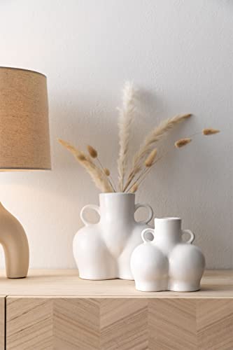 Sklum Kourtney Vaso in ceramica 13 cm moderno sagomato