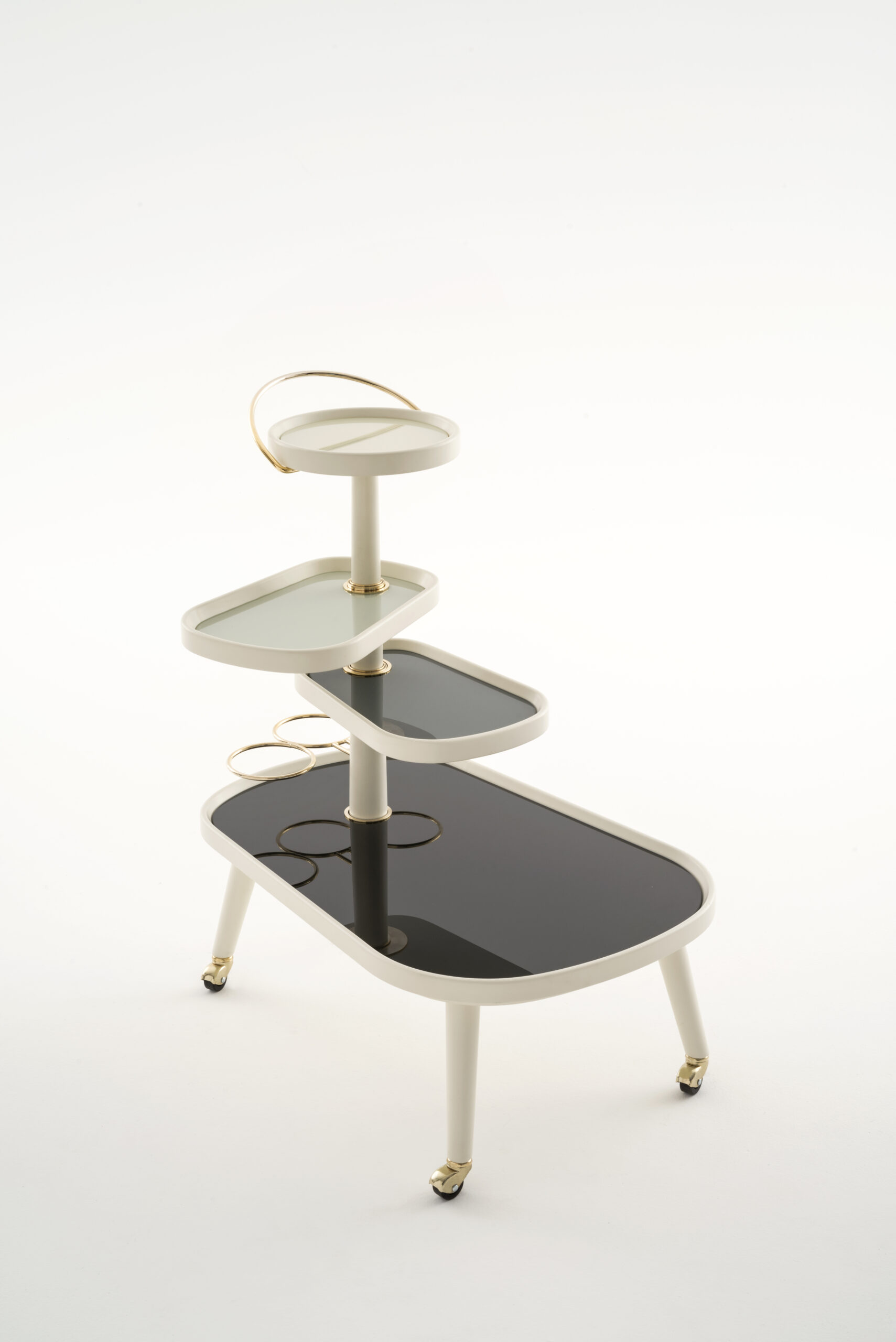 Colé Sushi Kart carrello con vassoi girevoli su ruote