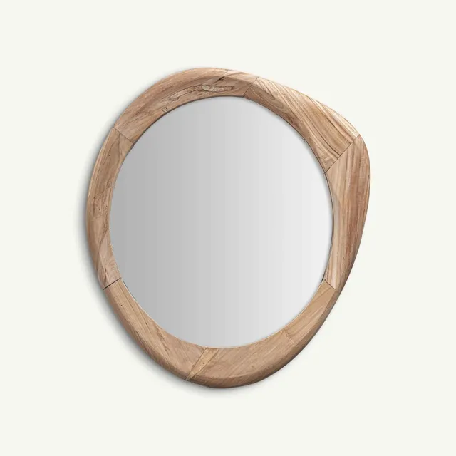 Bambua Humble specchio da parete legno mango