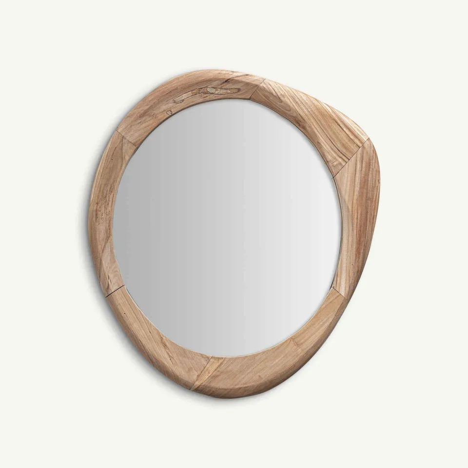 Bambua Humble specchio da parete legno mango