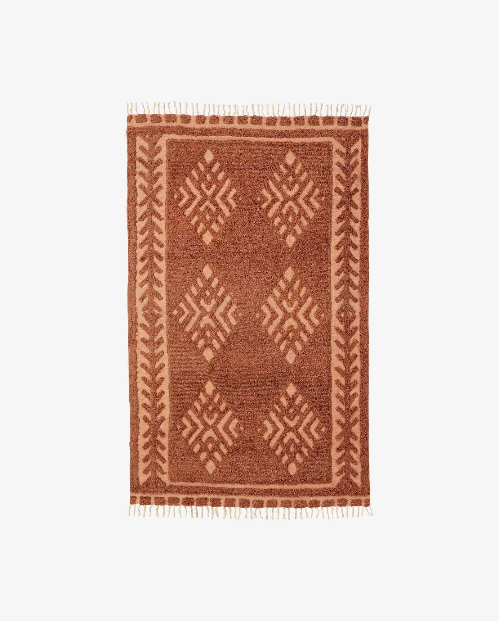 Bambua Marla tappeto lana 160x240 ruggine