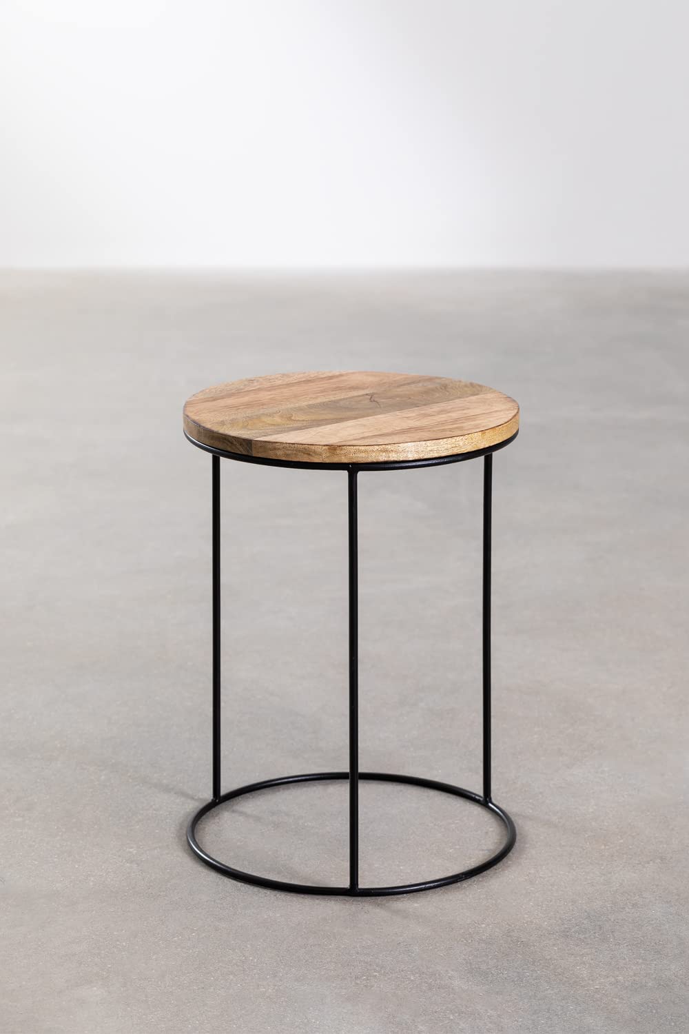 Sklum Tannam Mango Tavolino Rotondo Ø30 cm Legno