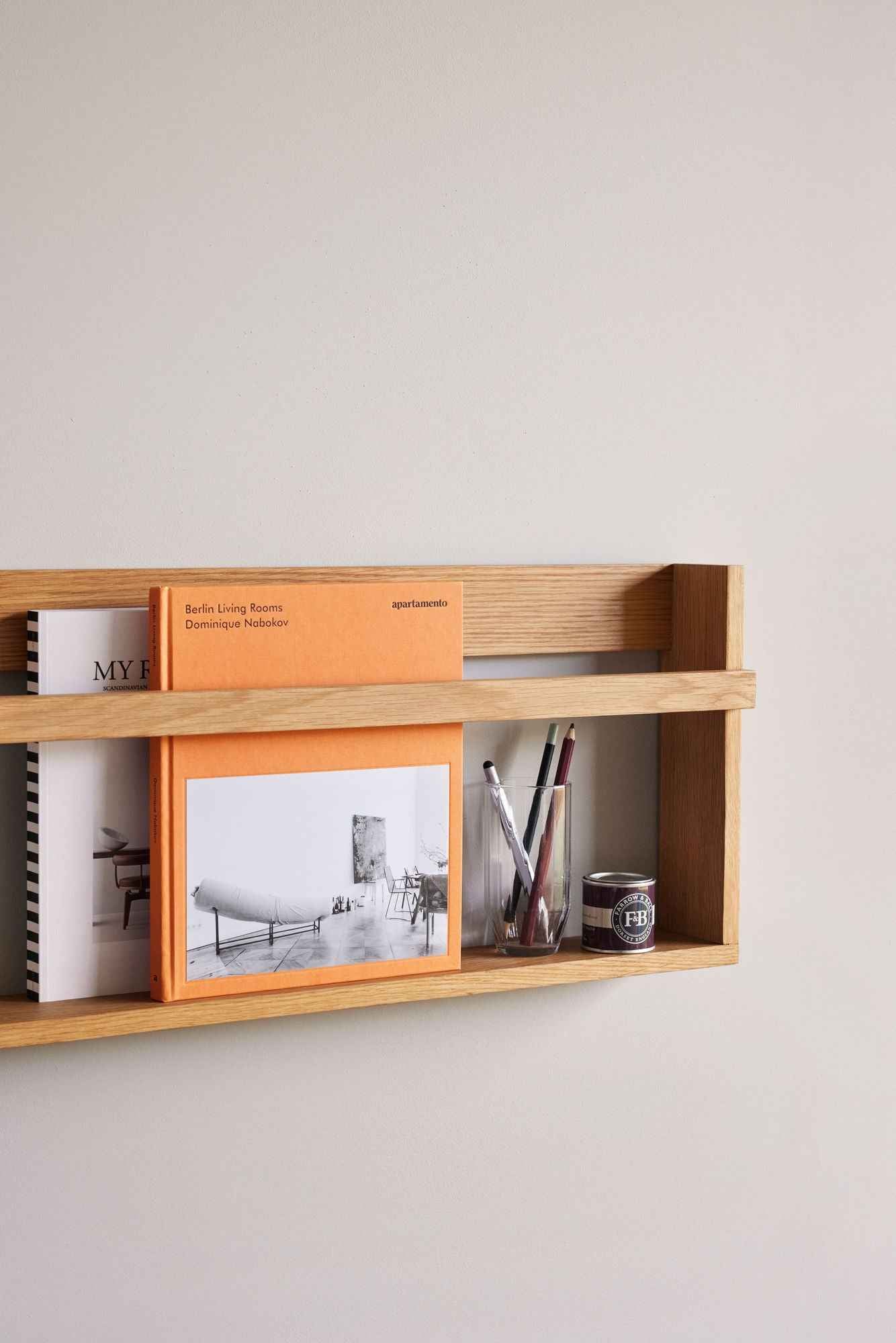 Bambua Display mensola a parete rovere naturale