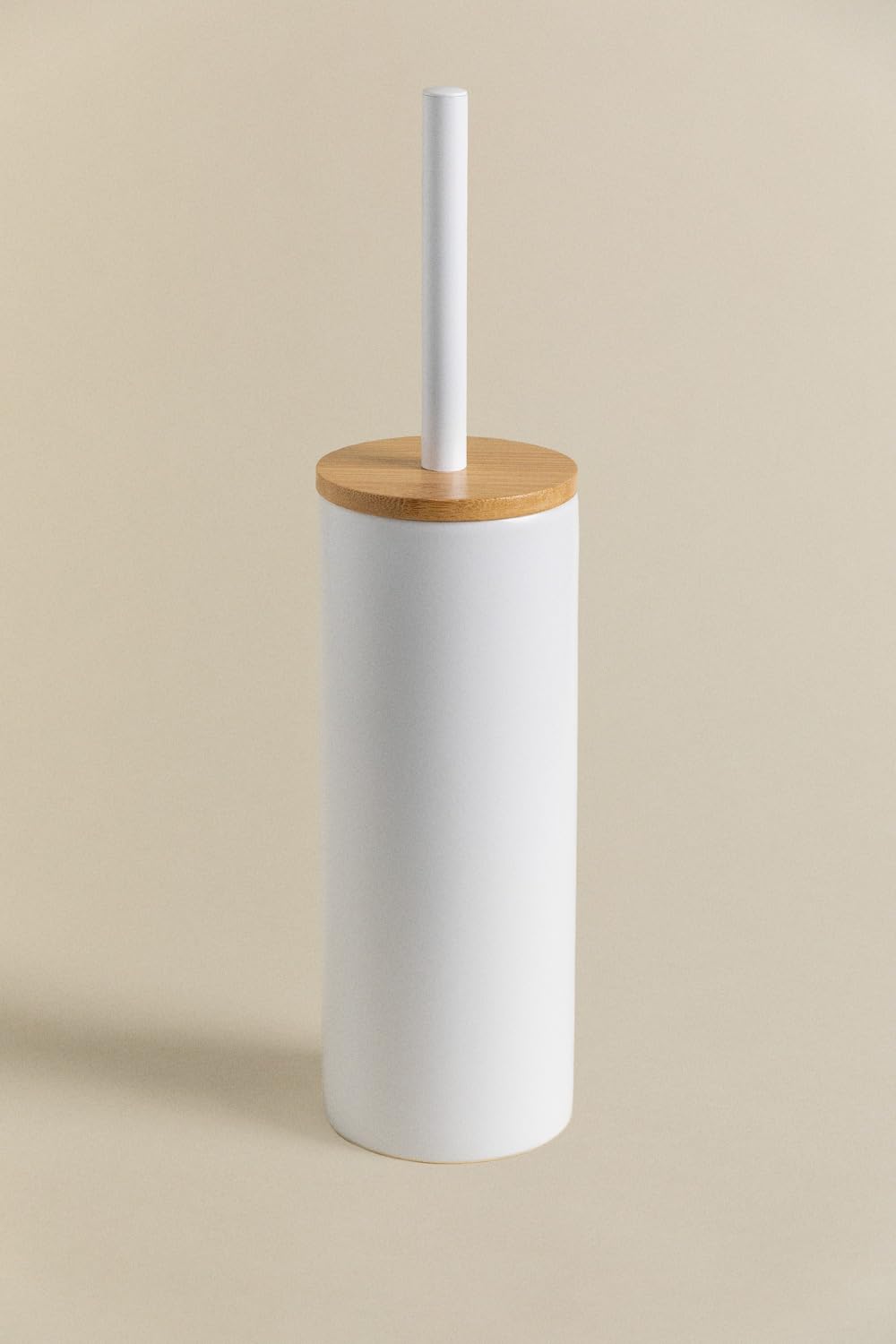 Sklum Elvan Scopino WC Ceramica e Bambù Bianco
