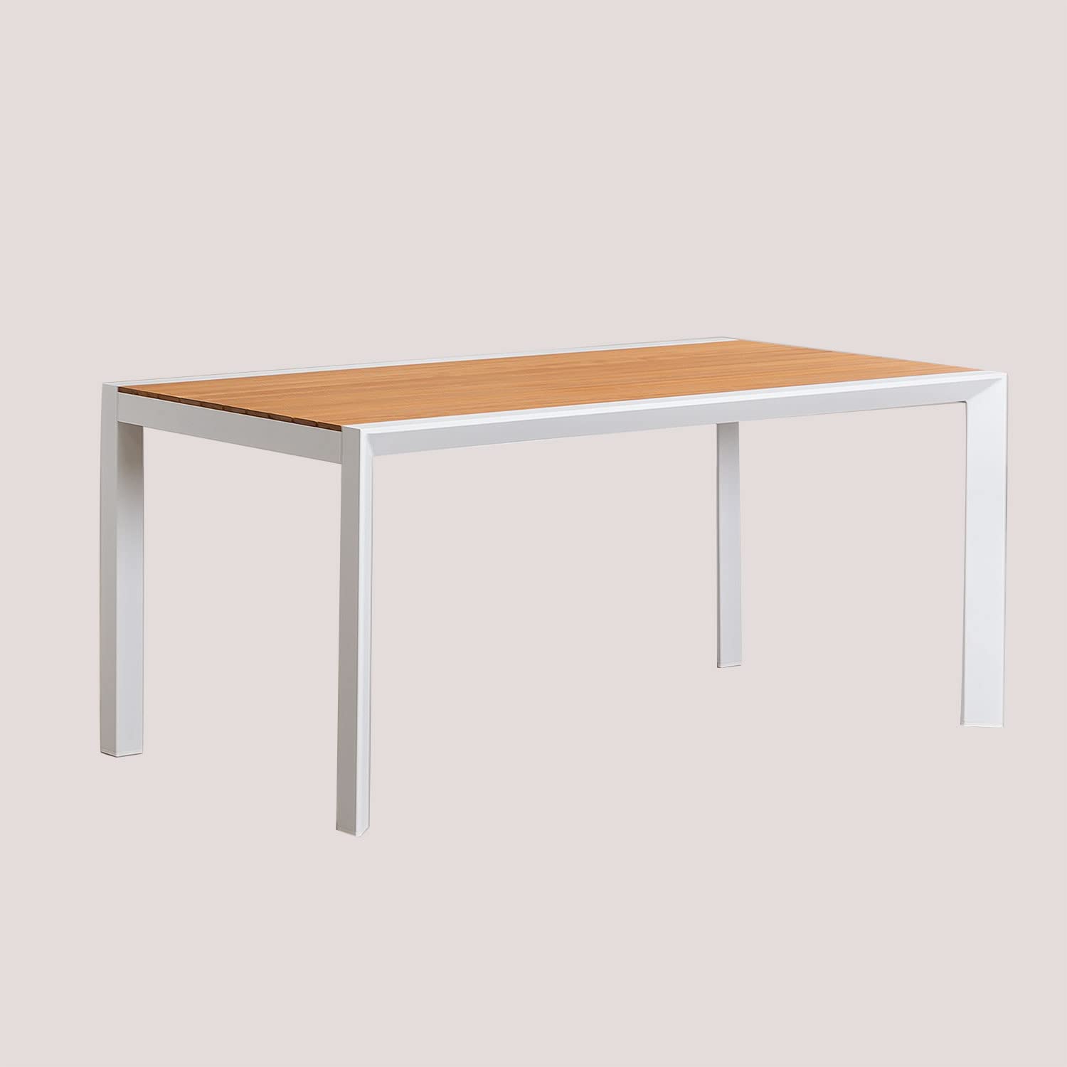 Sklum Archer Classic 160x90 cm tavolo da giardino bianco