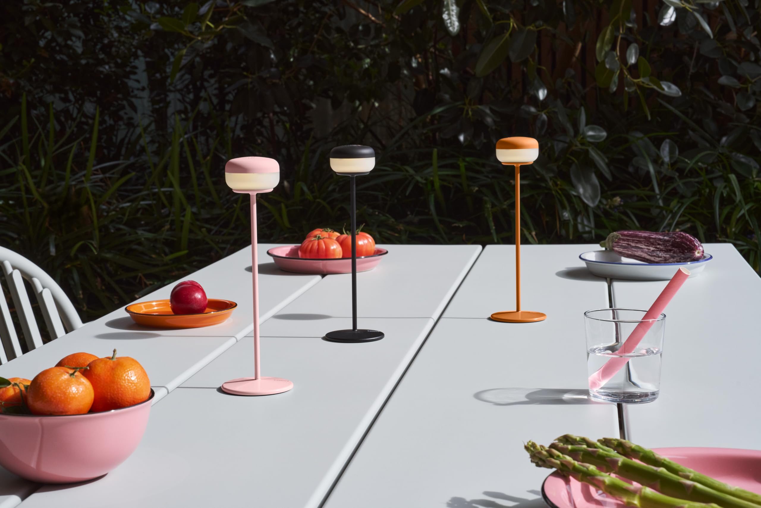 Fatboy Cheerio Lampada da Tavolo LED Arancione Solare