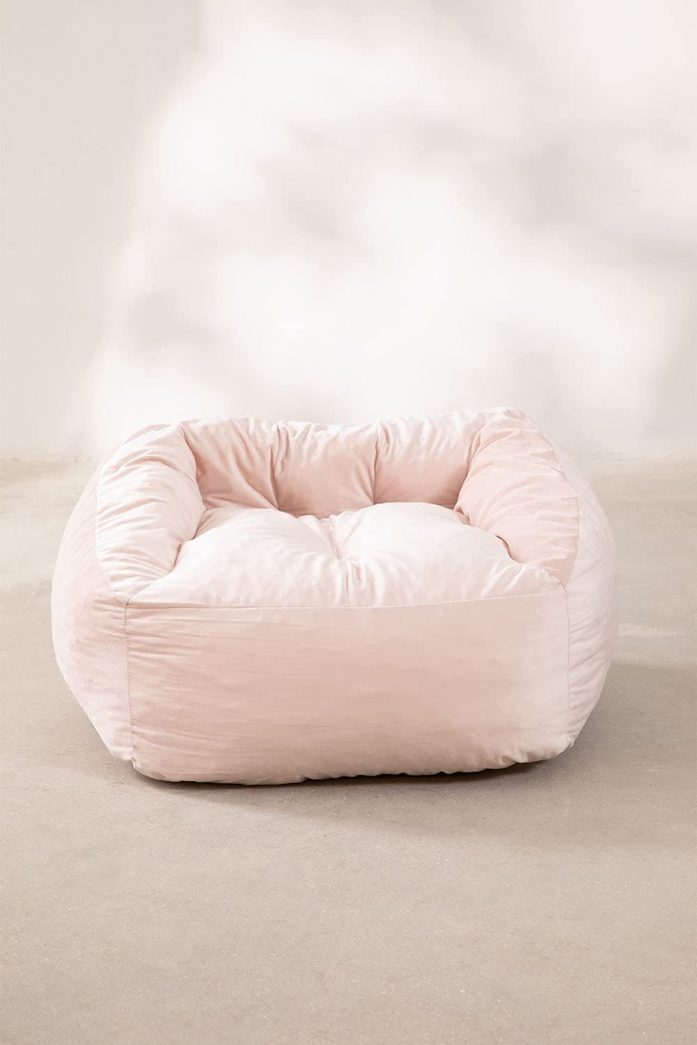 Sklum Thiago pouf poltrona velluto rosa 83 cm