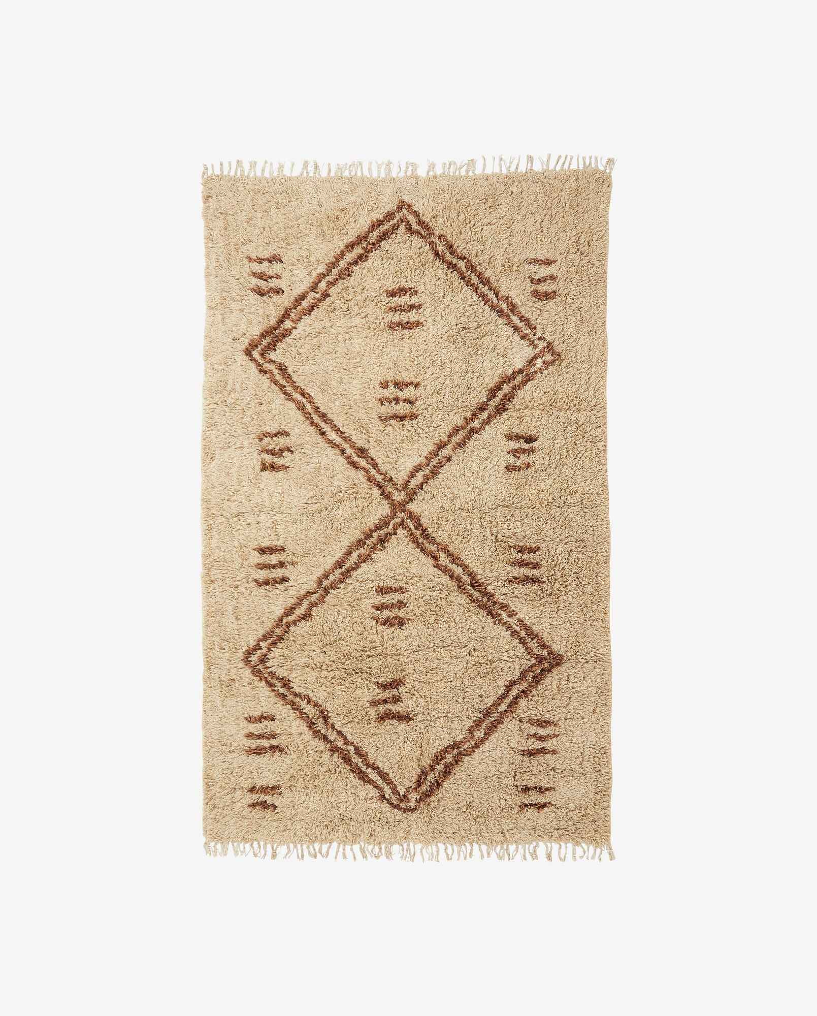 Bambua Leah tappeto lana 160x240 beige motivo marocchino