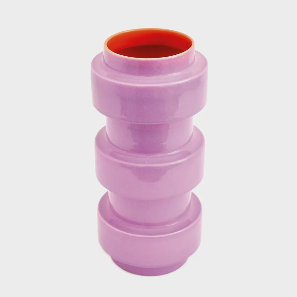 Acapulco Design Los Floreros Trumpet vaso ceramica lilla