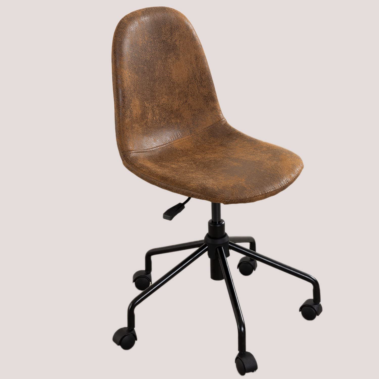 Sklum Glamm sedia ufficio similpelle con ruote