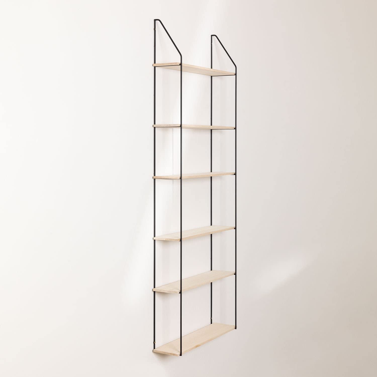 Sklum Arison Scaffale a Muro Legno e Ferro 65x17 cm
