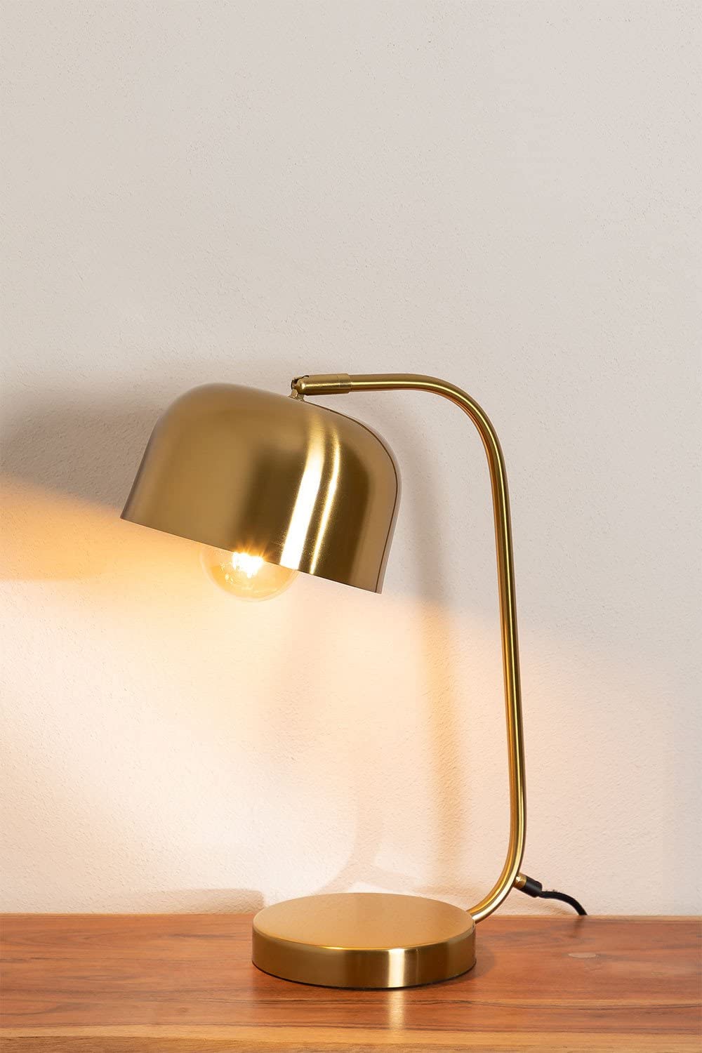 Sklum Koner Lampada da Tavolo Oro 44,5 cm in Ferro