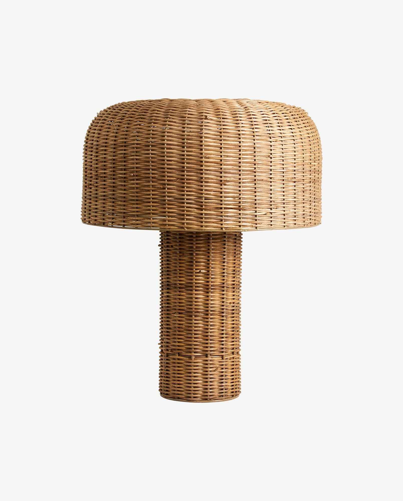 Bambua Atum lampada da tavolo natural rattan