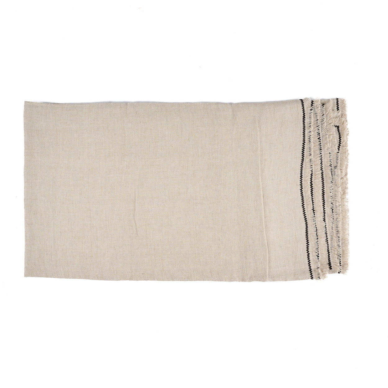 Bambua Tuscany tovaglia lino 150x250 nero naturale