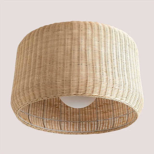 Sklum Okowa plafoniera in rattan naturale Ø41 cm