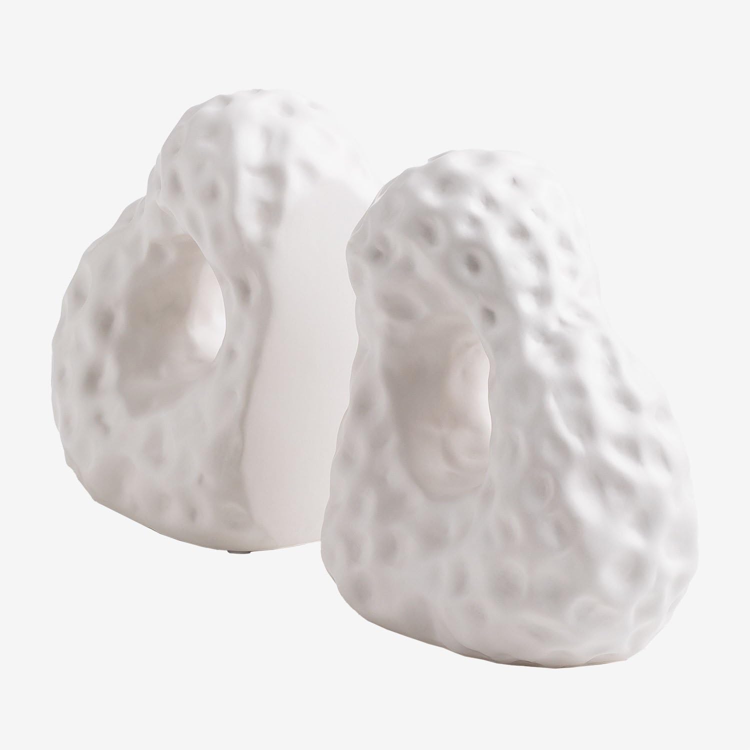 Sklum Sayre Set 2 Fermalibri Ceramica Forma Roccia